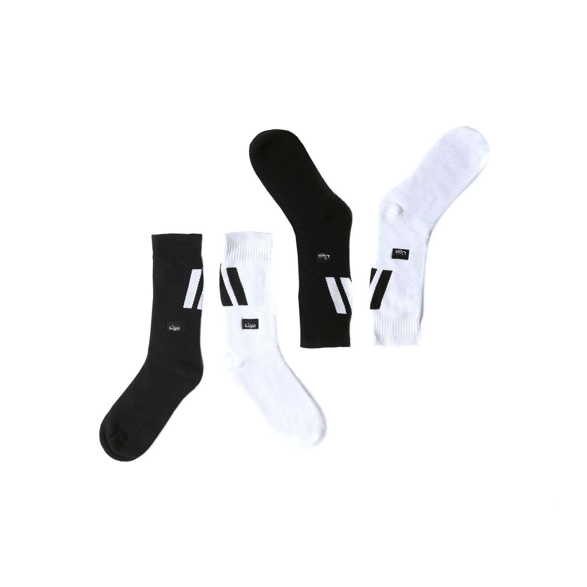 Black Light Socks (premium combed cotton)